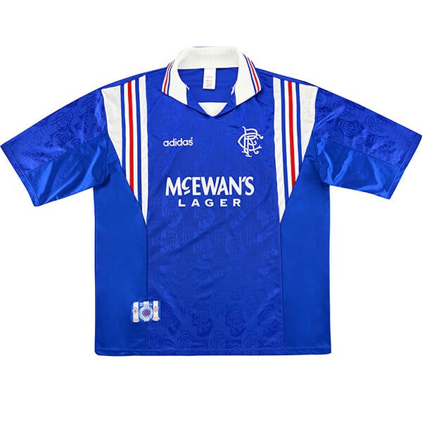 Heimtrikot Thailand Rangers Retro 1996 1997 Blau Günstige Fußballtrikots